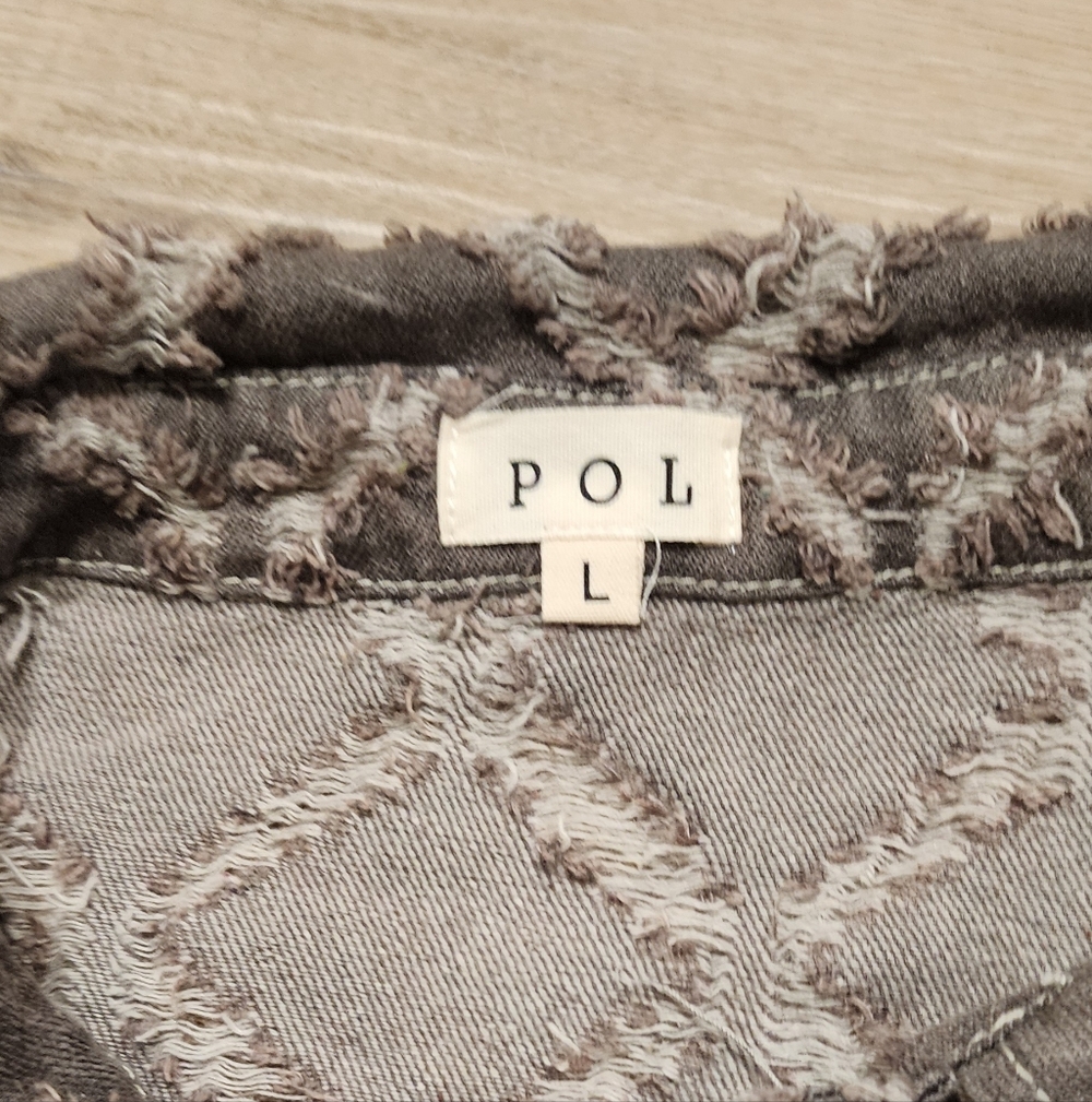 POL Patchwork Blazer in Gray and Green - image 2